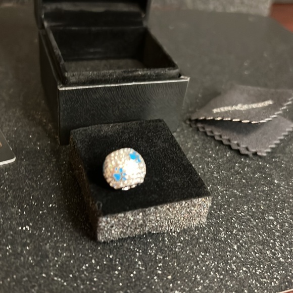 Nina Queen Puppy Dog Paw 925 Sterling Silver Animal Footprints Round Bead Charm - Picture 10 of 13